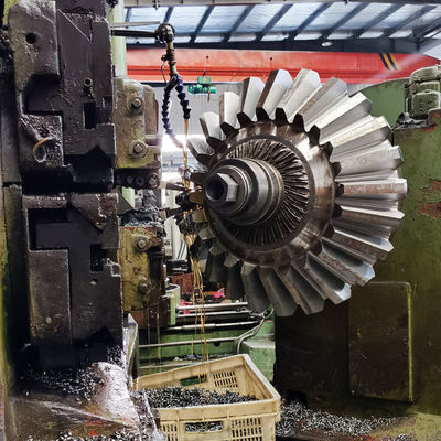 OEM 14モジュールのまっすぐな斜角ギヤ粉砕機装置のまっすぐな留め釘ギヤ