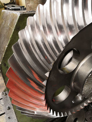 48T ISO 6-7の等級円錐螺線形の螺旋形ギヤ14.117モジュール