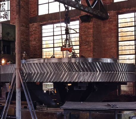 ISO 8-9 グレード 正確さ ハリングボーンギア 最適性能のためのカスタマイズ可能なヘリックスアングル